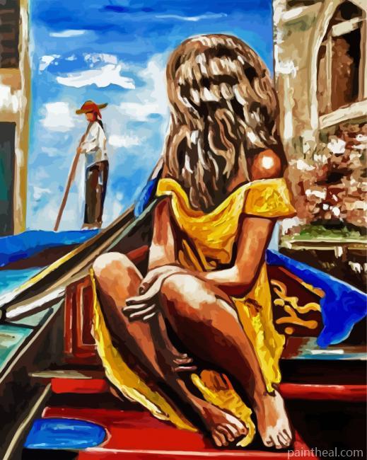 Girl In Venice Painting By Numbers Kits