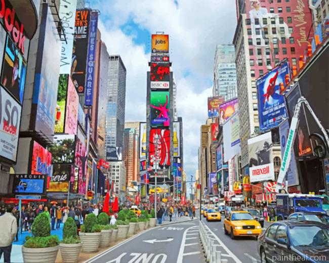 NY Times Square Painting By Numbers Kits