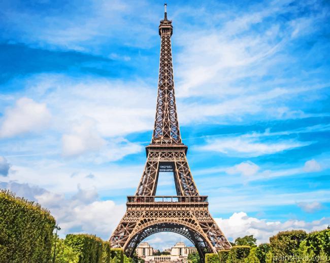 Eiffel Tower In Paris Painting By Numbers Kits