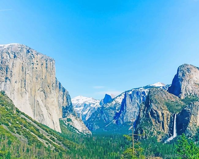 Yosemite California Mountains NEW Painting By Numbers Kits