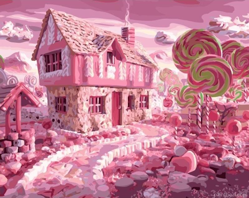 Candy City Cities Painting By Numbers Kits