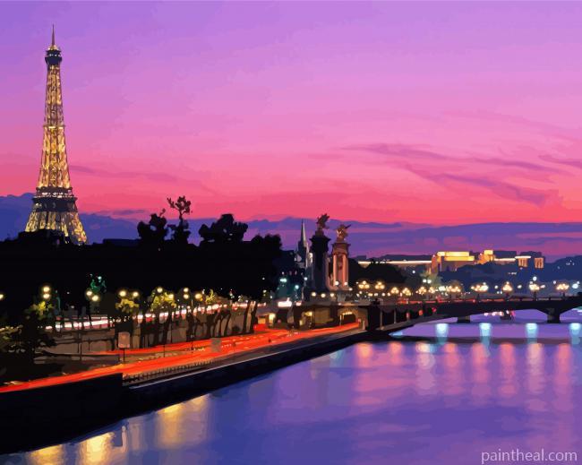 River Of Paris Painting By Numbers Kits