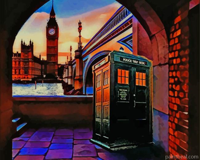 London Tardis Painting By Numbers Kits