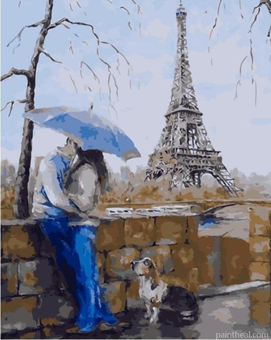 Paris Couple Cities Painting By Numbers Kits