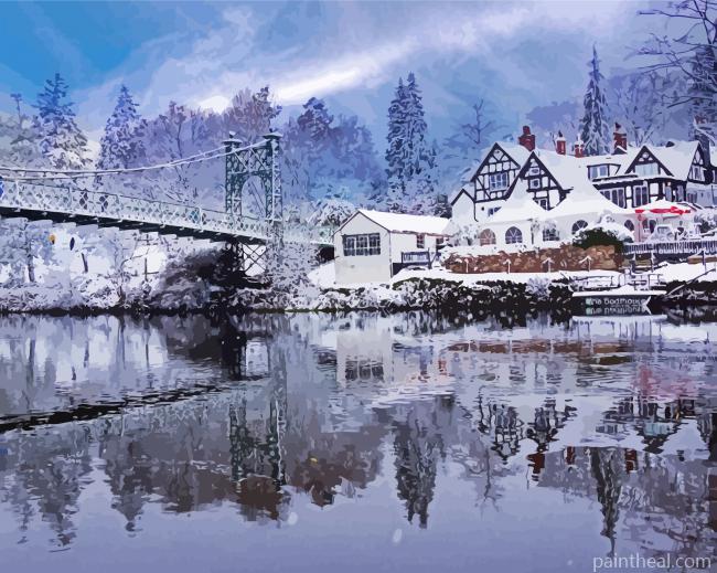 Snowy Shrewsbury Painting By Numbers Kits