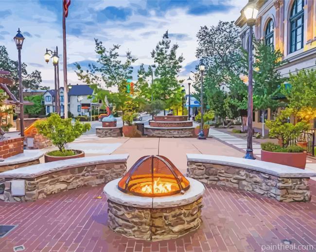 Auburn Ca Town Square Painting By Numbers Kits