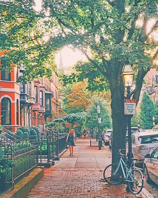 Sidewalk Boston Painting By Numbers Kits