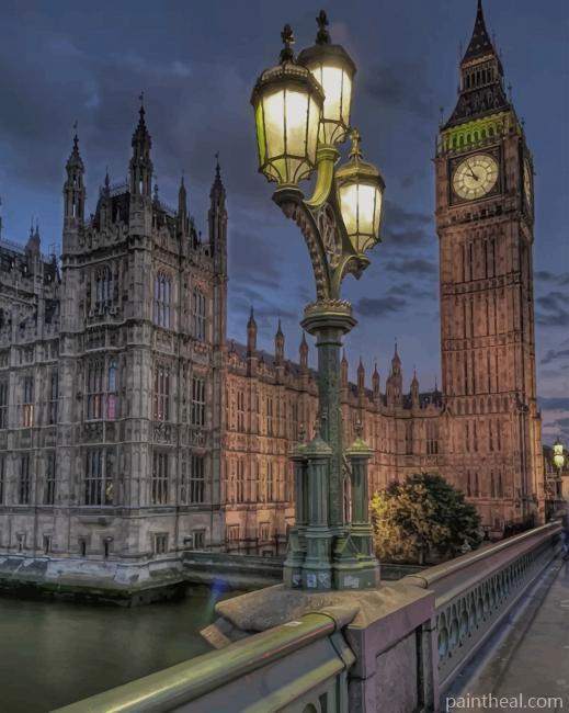 Big Ben London By Night NEW Painting By Numbers Kits
