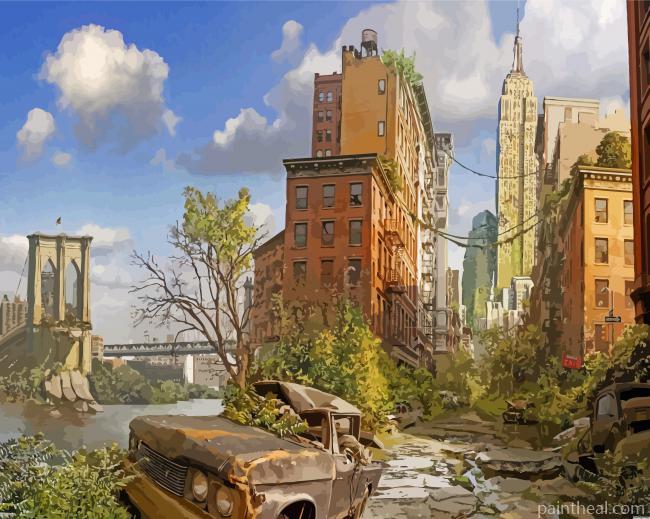 Dystopia City Painting By Numbers Kits