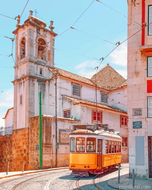 Escolas Gerais Electrico Portugal Painting By Numbers Kits