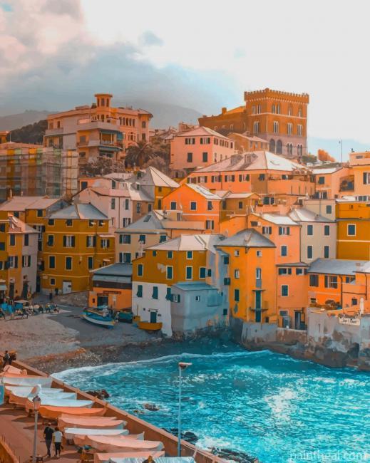 Boccadasse Beach Italy NEW Painting By Numbers Kits