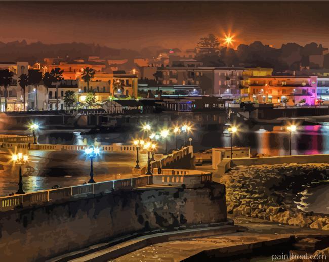 Otranto At Night Painting By Numbers Kits