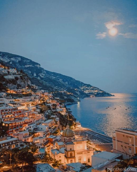 Sorrento City Italy Painting By Numbers Kits