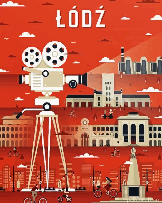 Lodz Poster Painting By Numbers Kits