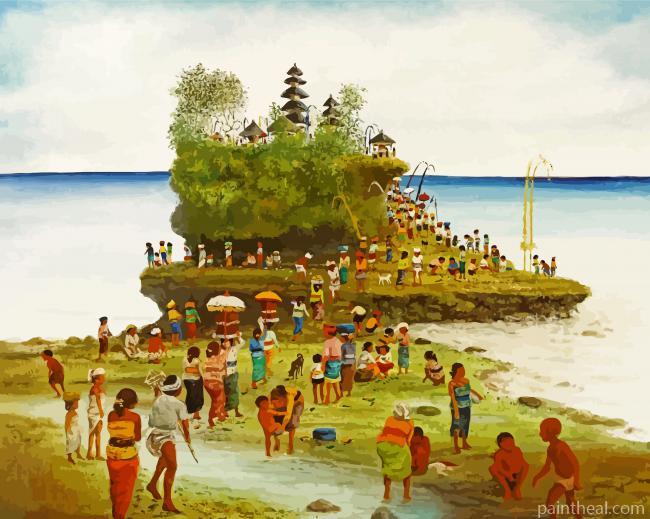 Tanah Lot Art Painting By Numbers Kits