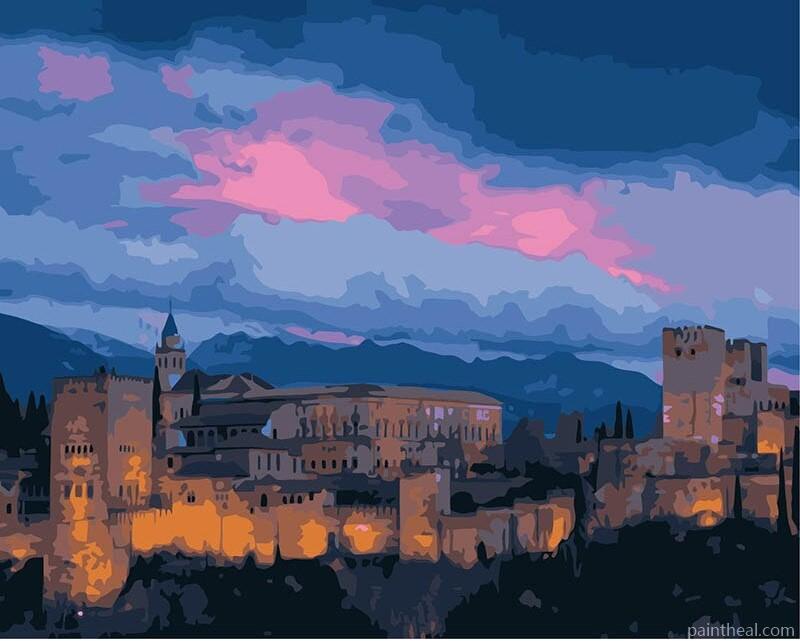 Carcassonne Castle Cities Painting By Numbers Kits