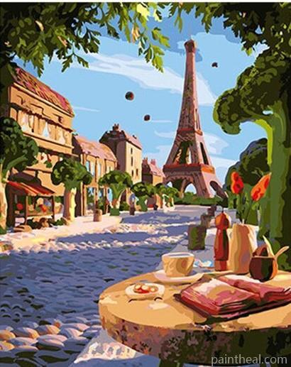 Paris Summer Day Cities Painting By Numbers Kits
