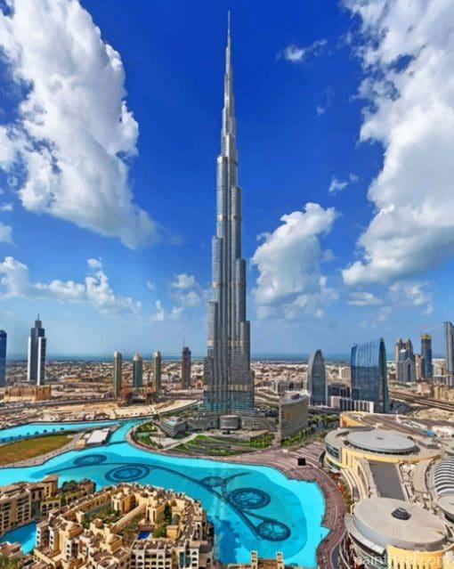 Burj Khalifa – Landmarks 5D Diamond Painting Painting By Numbers Kits