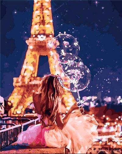 Paris Magical Eiffel Tower Painting By Numbers Kits
