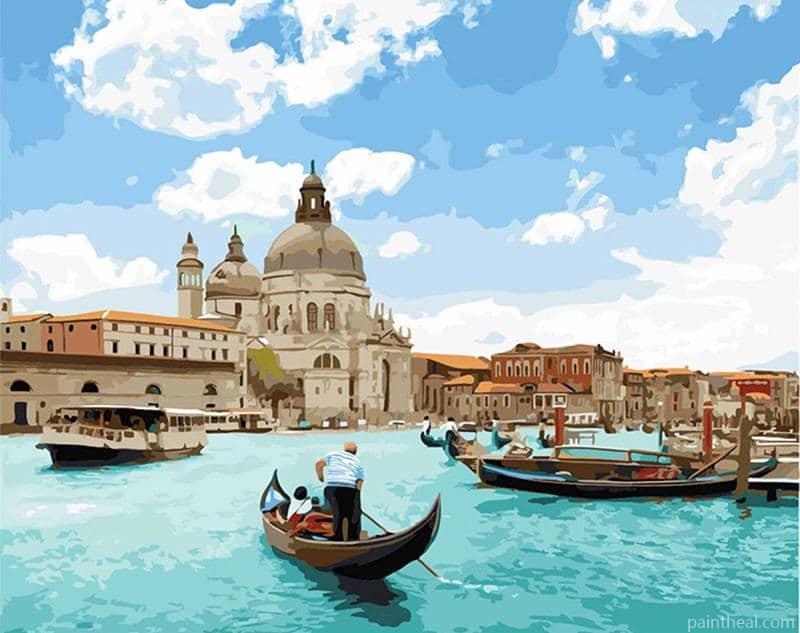Venice Canal Tour Cities Painting By Numbers Kits