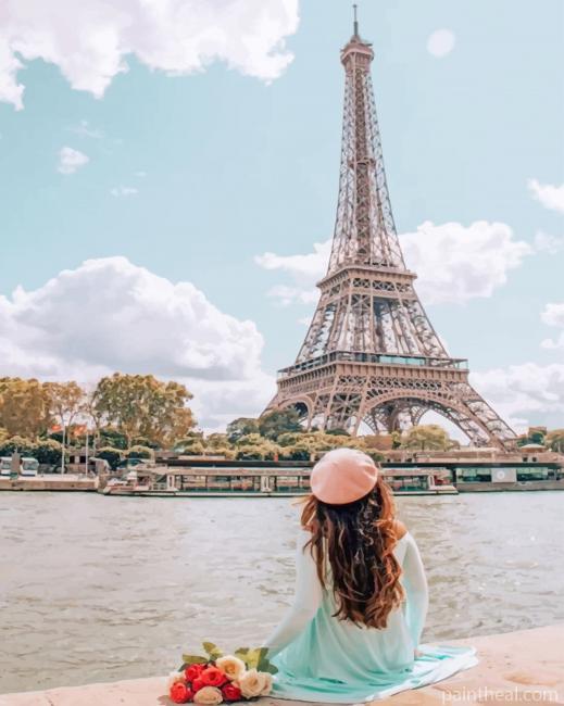 Eiffel Tower Paris In Sunny Day Painting By Numbers Kits