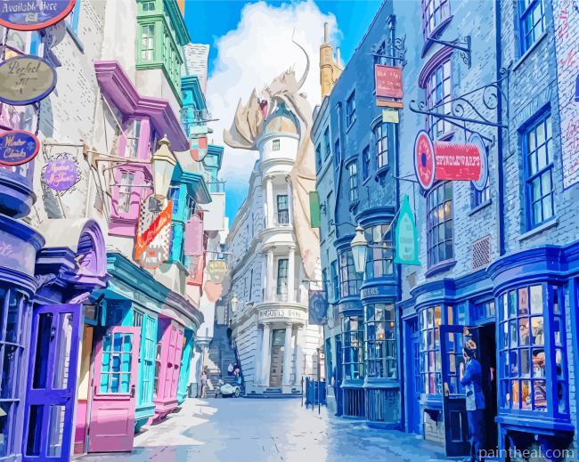Diagon Alley Art Painting By Numbers Kits