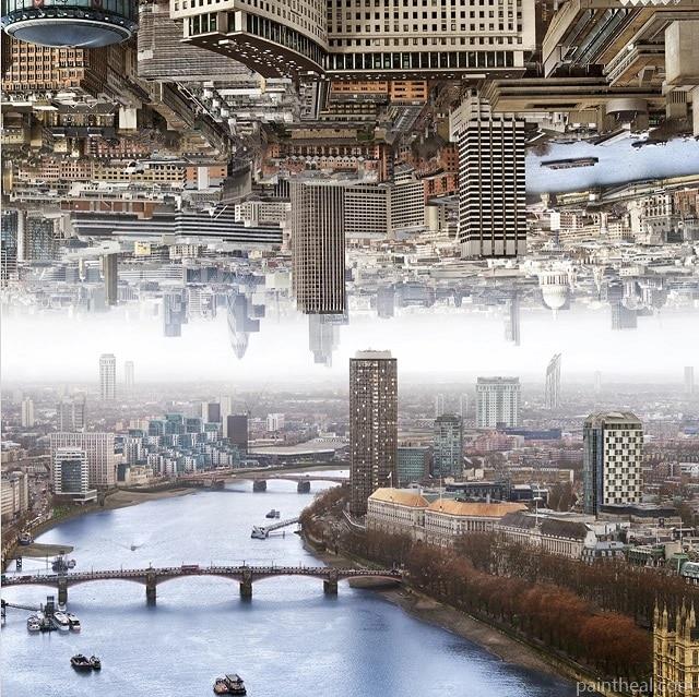 Double View Of London Cities Painting By Numbers Kits