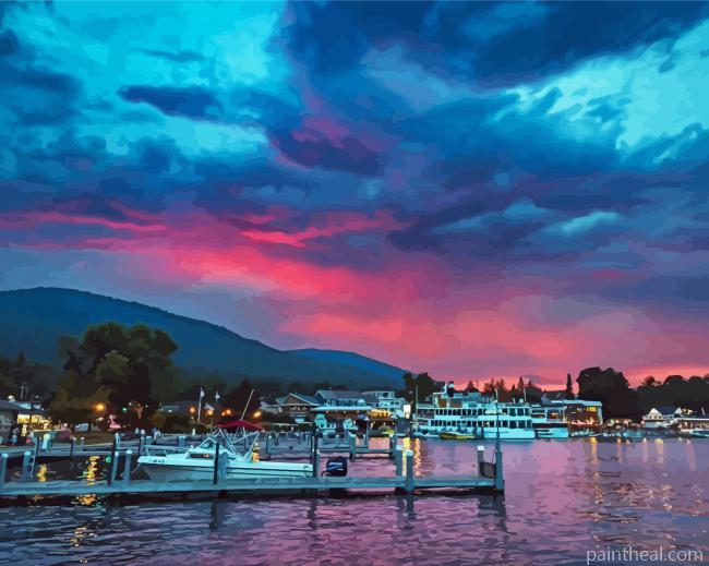Lake George New York Painting By Numbers Kits