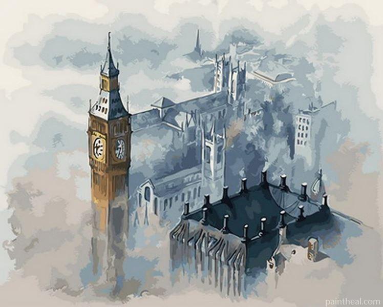 London City Mist Cities Painting By Numbers Kits