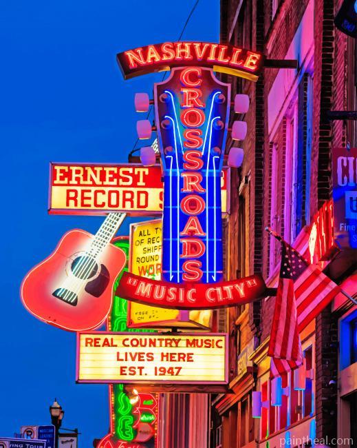 Aesthetic Nashville Painting By Numbers Kits