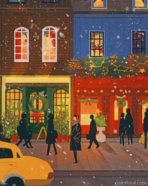 Winter Illustration – 5D Diamond Paintings Painting By Numbers Kits