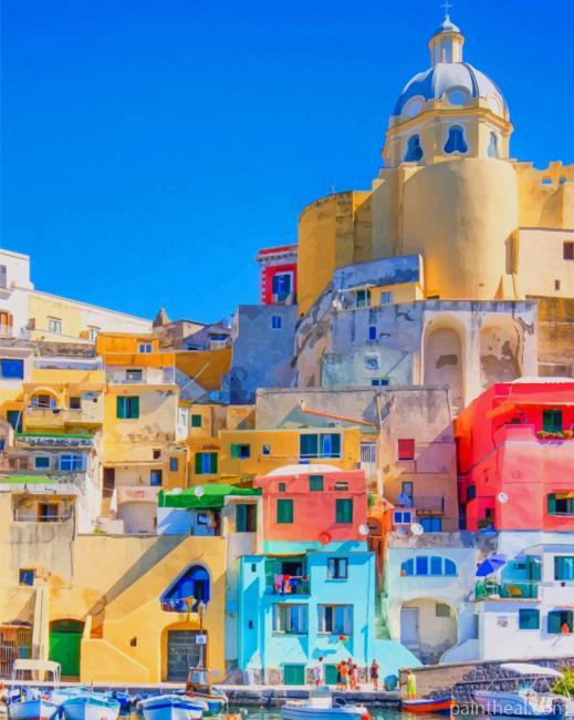 Porcida Island Italy NEW Painting By Numbers Kits