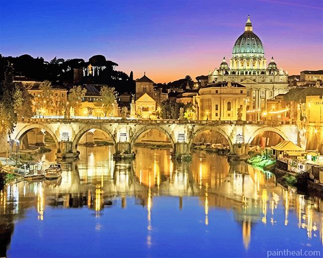 Saint Peters Basilica Vatican Painting By Numbers Kits
