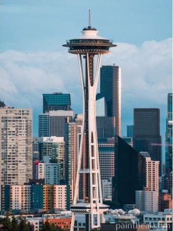 Seattle City Cities Painting By Numbers Kits