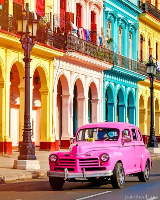 Cuba Havana Painting By Numbers Kits