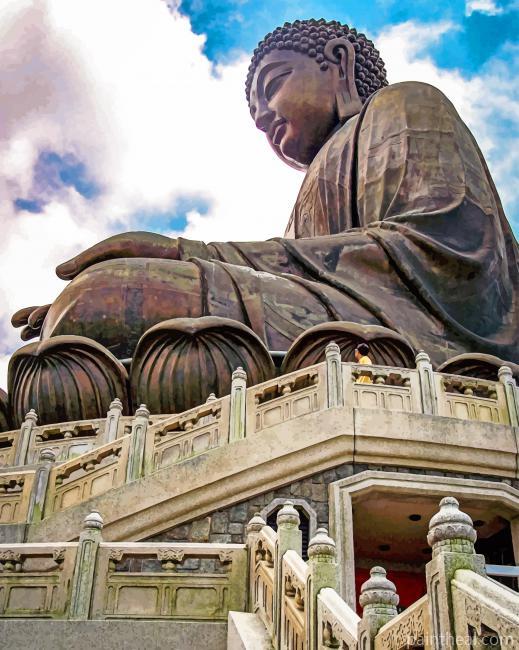 Hong Kong China Buddha NEW Painting By Numbers Kits