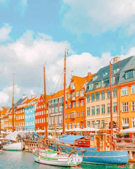 Nyhavn Denmark Painting By Numbers Kits