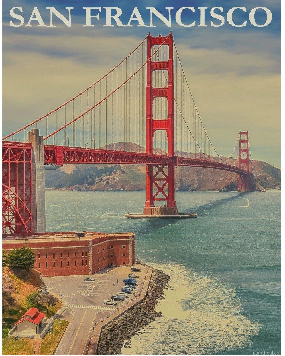 San Francisco Bridge Painting By Numbers Kits