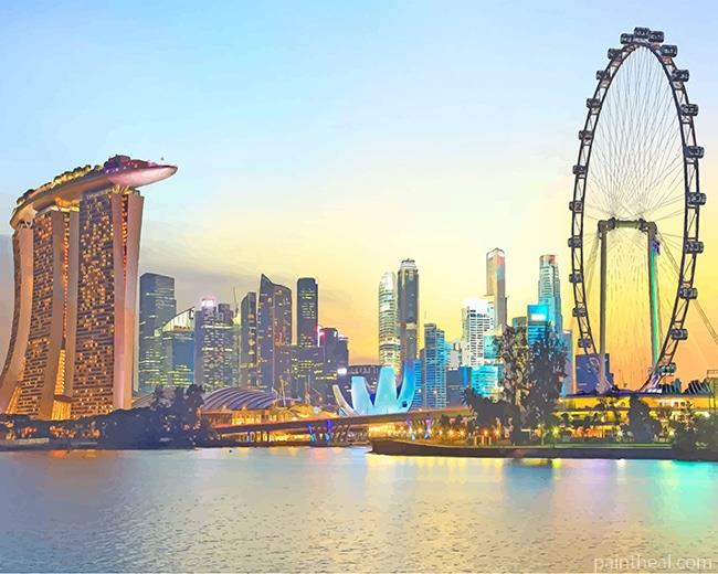Amazing Singapore NEW Painting By Numbers Kits