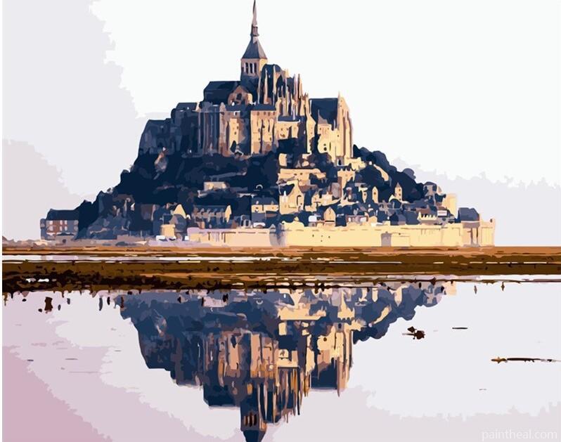 Mont Saint Michel Cities Painting By Numbers Kits