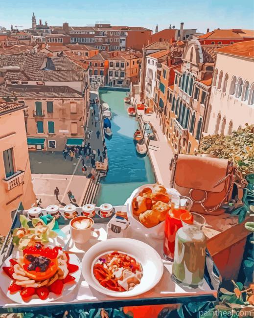 Aesthetic Morning In Venice Painting By Numbers Kits