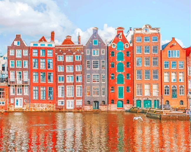 Amsterdam Architecture NEW Painting By Numbers Kits