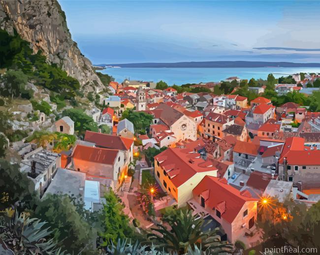 Omis Town Painting By Numbers Kits