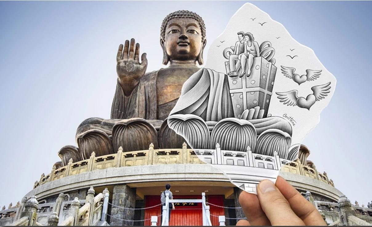 Touch Of Pen in Hong Kong Cities Painting By Numbers Kits