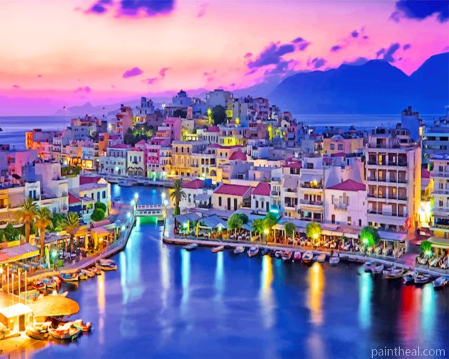 Crete Greece Painting By Numbers Kits