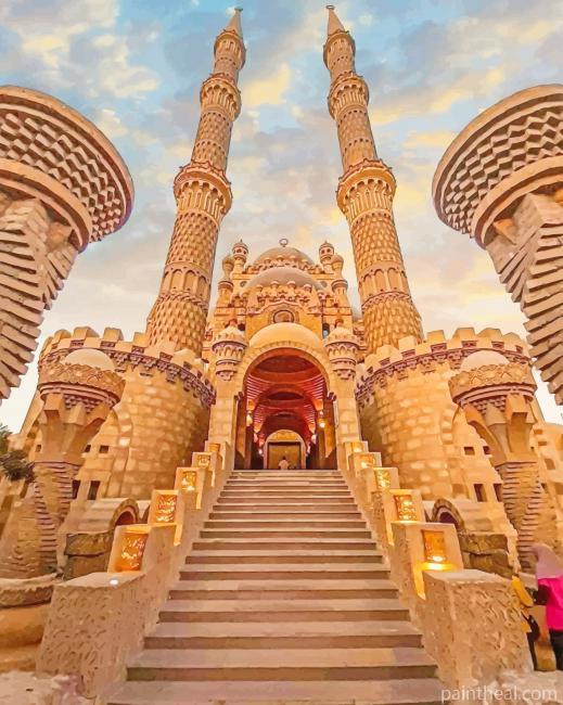 Sahaba Mosque In The Old Market Egypt NEW Painting By Numbers Kits