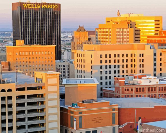 El Paso Texas Painting By Numbers Kits