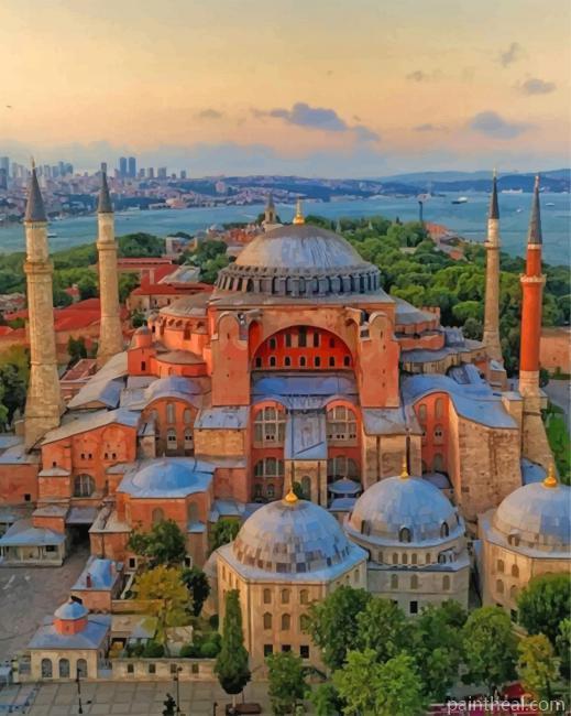 Hagia Sophia Turkey Painting By Numbers Kits