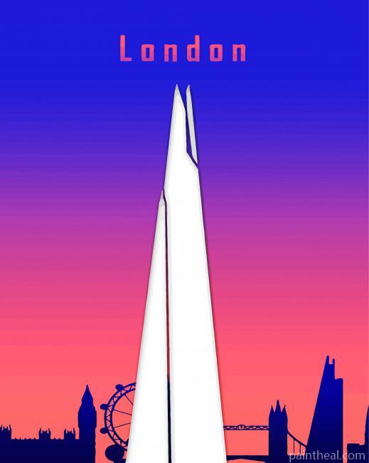 The Shard London Poster Painting By Numbers Kits