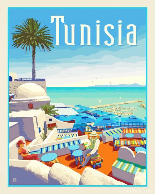 Tunisia Poster Painting By Numbers Kits